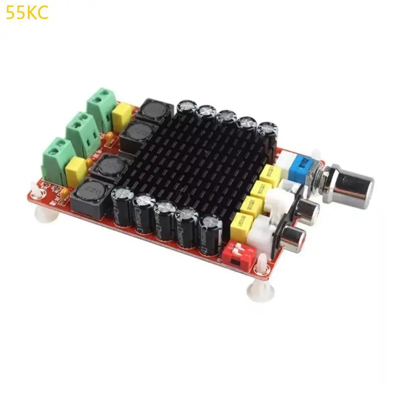 55kc 100W+100W الفئة D لوحة مكبر للصوت الرقمي TDA7498 Chip DC14-34V لمشاريع DIY وعشاق الصوت