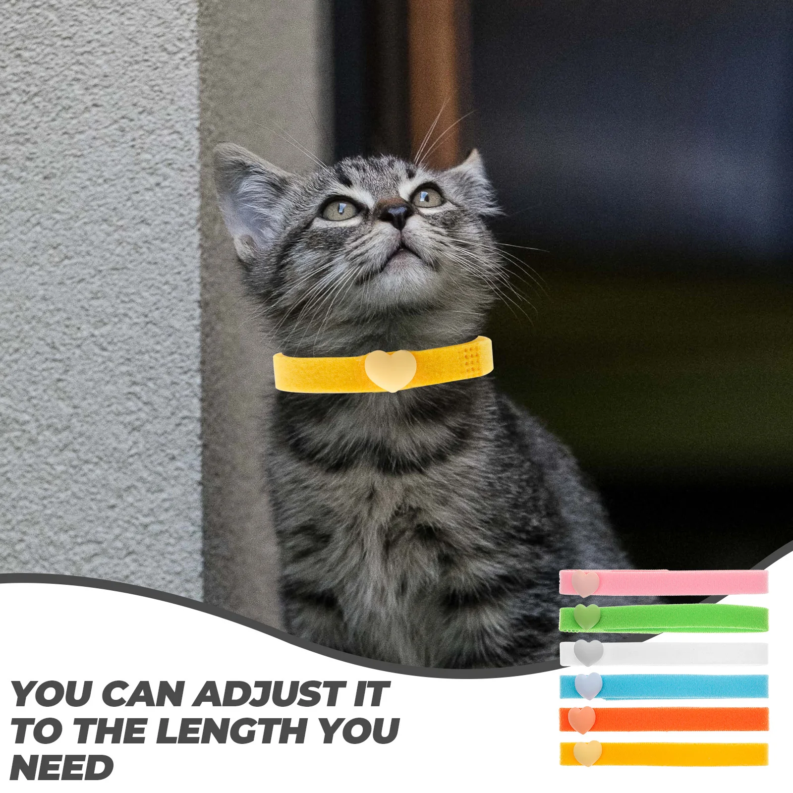 

1 Set Newborn Pet Identification Collars Adjustable For Puppy Kitten Dog Cat Neck Decoration Pet Supply Small Animal Tracking