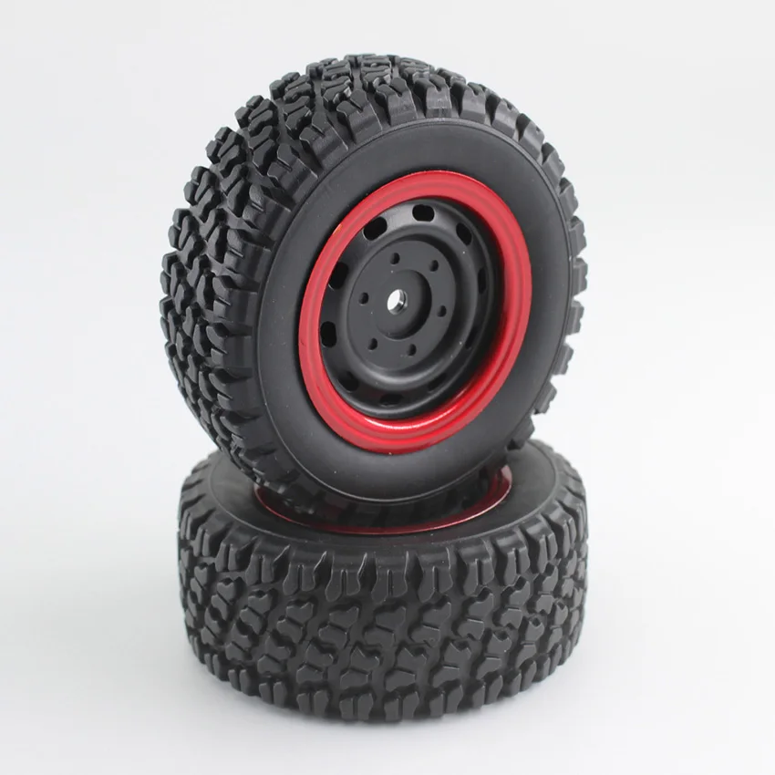 

82MM 6144 Off-Road RC Car Tires Red Rims Accessories for SCY RC Car 16103 16106PRO