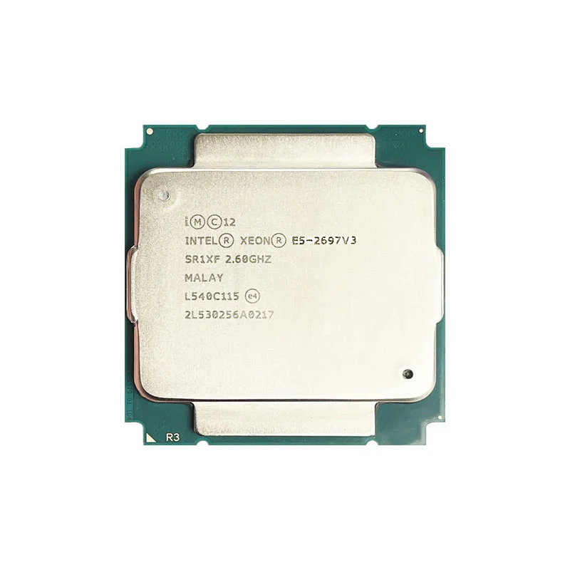 Intel Xeon Used E5 2697 v3 E5-2697V3 2.6 GHz Fourteen Cores Twenty-eight Threads 35M 145W CPU LGA 2011-3