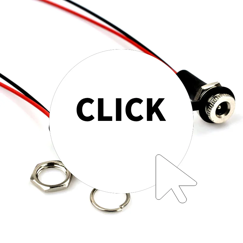 

5A IP68 waterproof 5.5 x 2.1MM 5521/5525 DC Power Socket Female Jack Panel Mount Solder Connector Adapter With Nut Snap