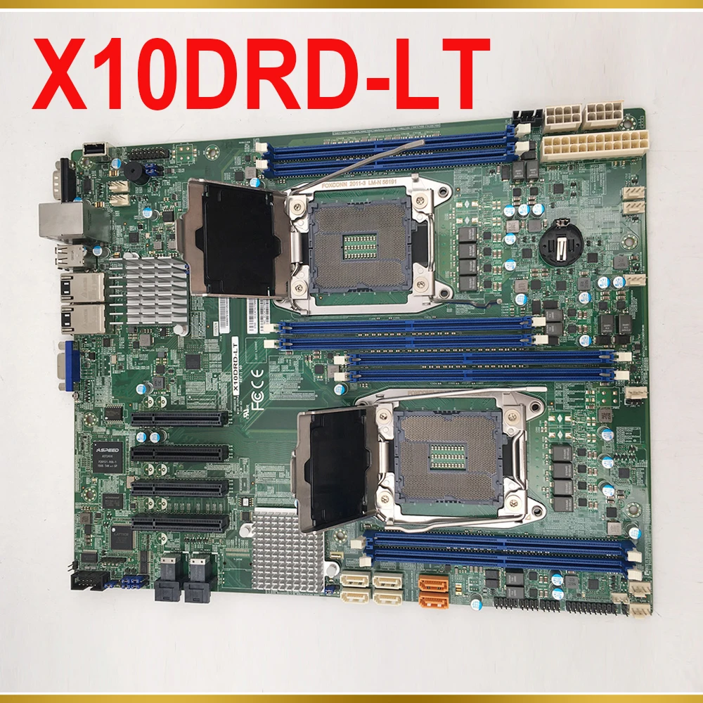 For Supermicro Server Motherboard Support E5-2600 V4/V3 Family Processor LGA2011 DDR4 X10DRD-LT