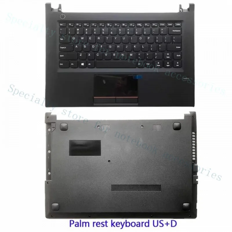 A + для Lenovo E42 E42-80 V510-14IKB клавиатура с упором для рук для ноутбука в сборе/черная крышка
