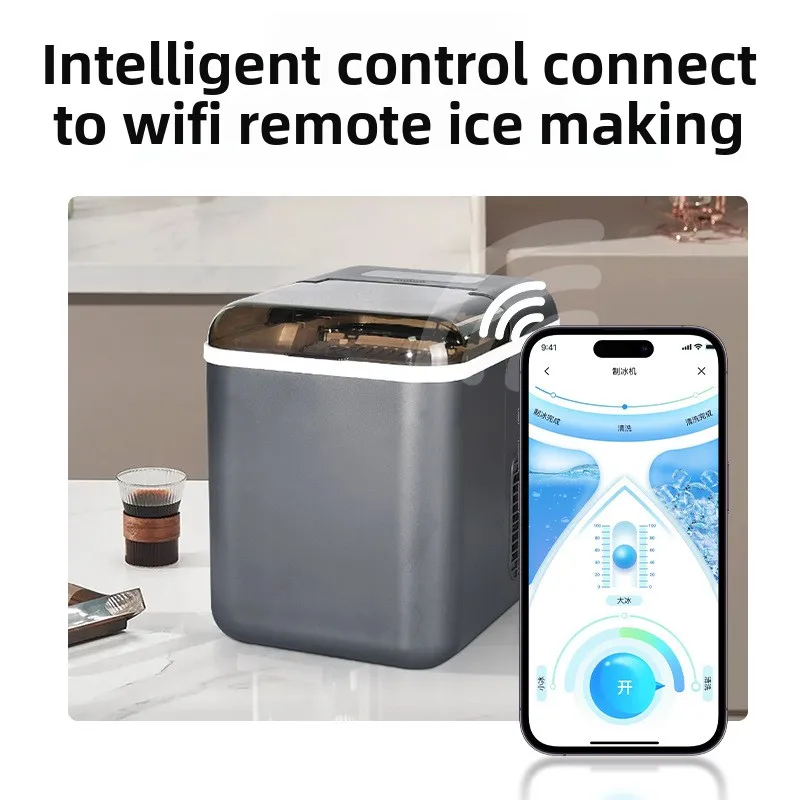 Mini Ice Maker Machine for Home Use | Automatic Smart Ice Maker for Milk Tea Shop & Commercial Use