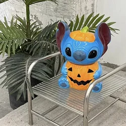 Disney'S New Stitch Pumpkin Ceramic Cute Storage Can Cartoon Candy Can Home Storage Can Home Decoration Gift For Boys And Girls