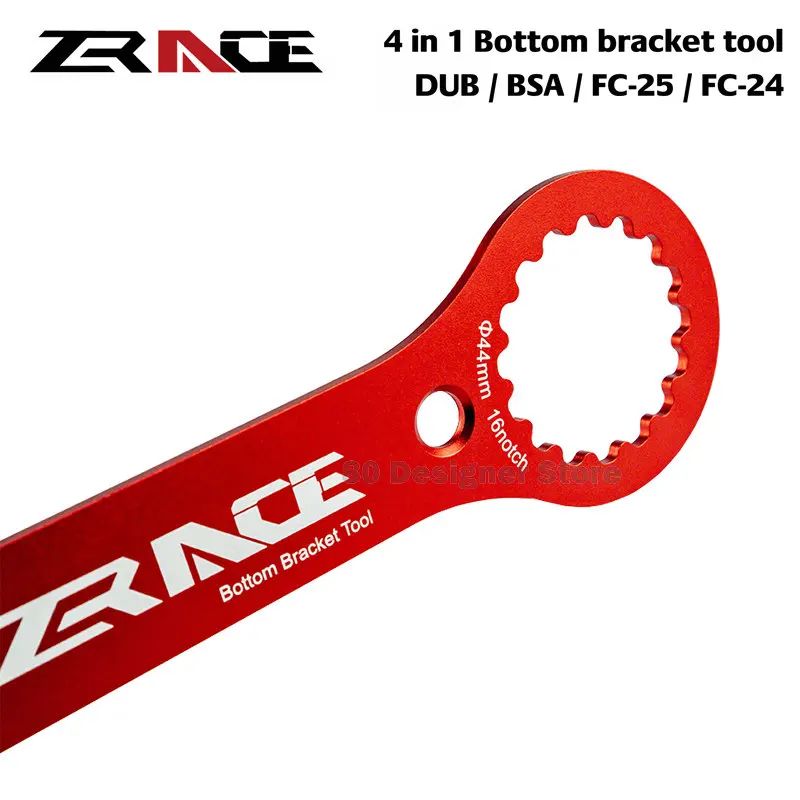 ZRACE 4 in 1 Bottom Bracket Wrench Tool , Compatible with SRAM DUB, SHIMANO BSA / FC-25 / FC-24, CNC AL7075 DUB-BSA TOOLS