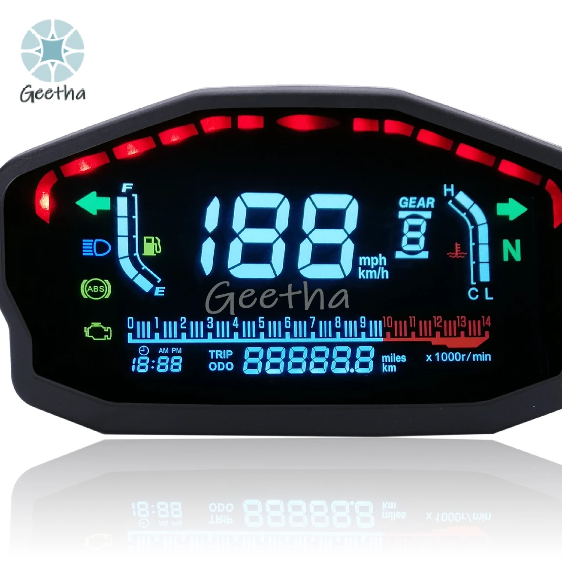 

Universal 600cc 4 Cylinder ABS LCD Digital Meter Tachometer Tablero Para Moto Speedometer Odometer Waterproof Motorcycle Meter