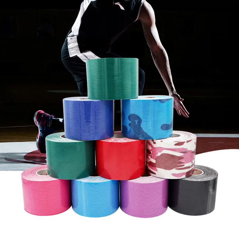 15 Colours Kinesiology Athletic Tape Recovery Sports Cotton Elastic Adhesive Strain Injury Fitness Run Knee Muscle Pain Relief