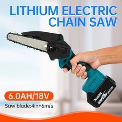 Makita 18v (No Battery)  Chainsaw for Woodworking with Small Handheld Electric 6-inch Logging Sawzall Mini Portable Chainsaw