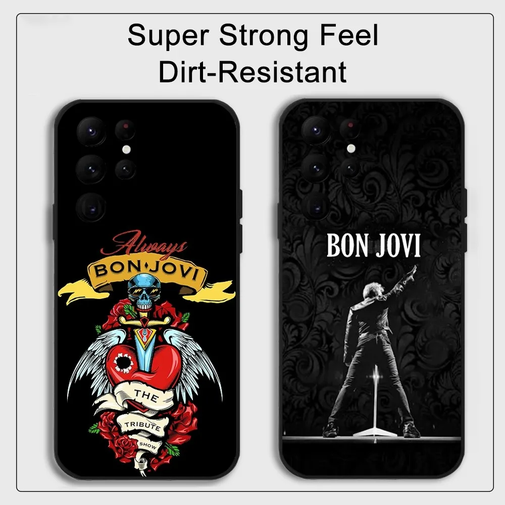 B-Bon J-Jovi Band Phone Case Samsung S series s20 s21 s22 s23 s24 FE Plus Ultra TPU Soft to Skin-friendly case