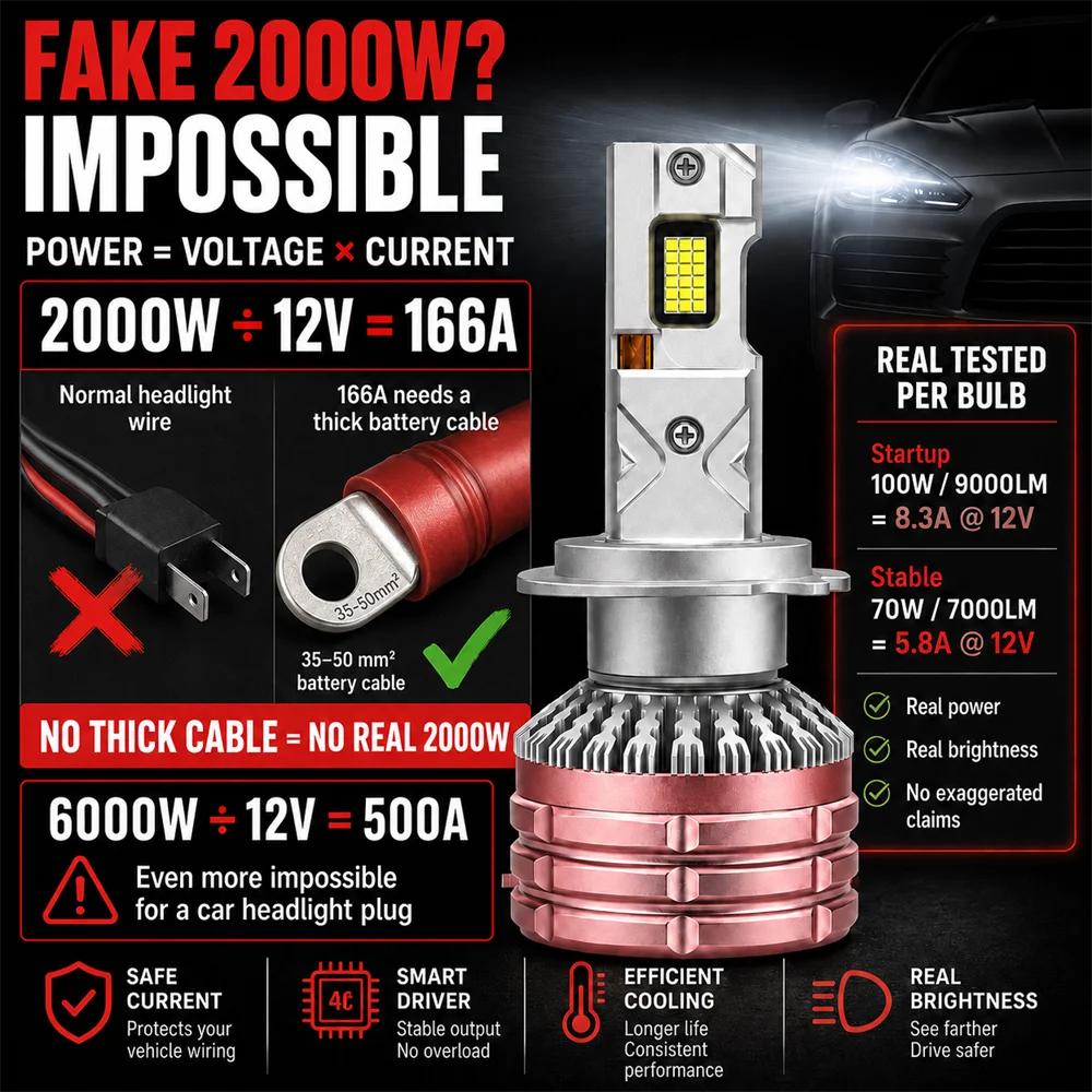 YHKOMS YG3 Rest Test H7 H4 Led Lamp 3 Copper Tubes Led Lights For Car H1 H11 HB3 9005 HB4 9006 Led Headlight Bulb 6000K view 2