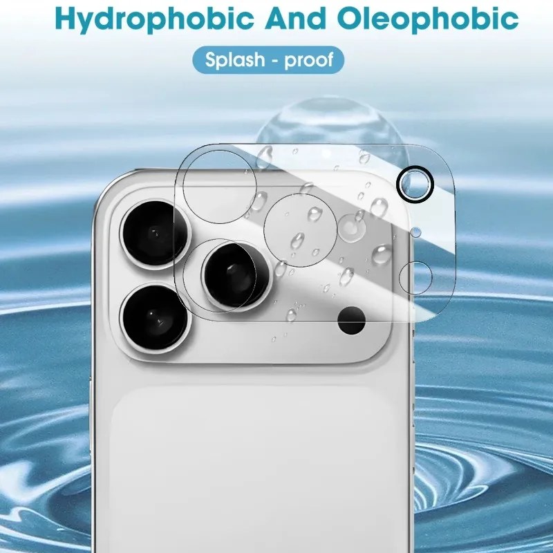حامي الكاميرا الخلفية للهاتف المحمول، حماية وضوح عالية الدقة، مادة مقاومة للخدش، تطبيق مجاني لهاتف iPhone 17