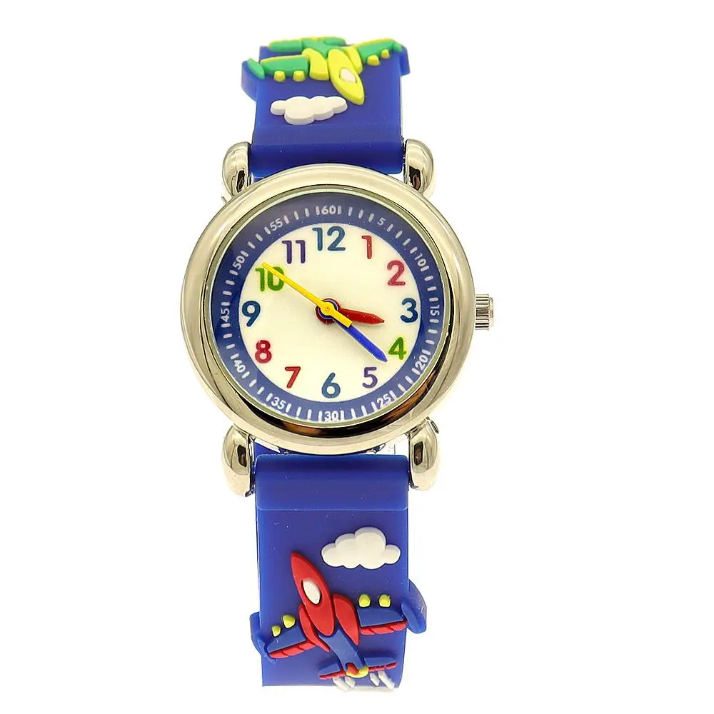 Nueva moda colorida correa de combate de dibujos animados estudiante reloj de cuarzo reloj electrónico hombres reloj de pulsera regalo