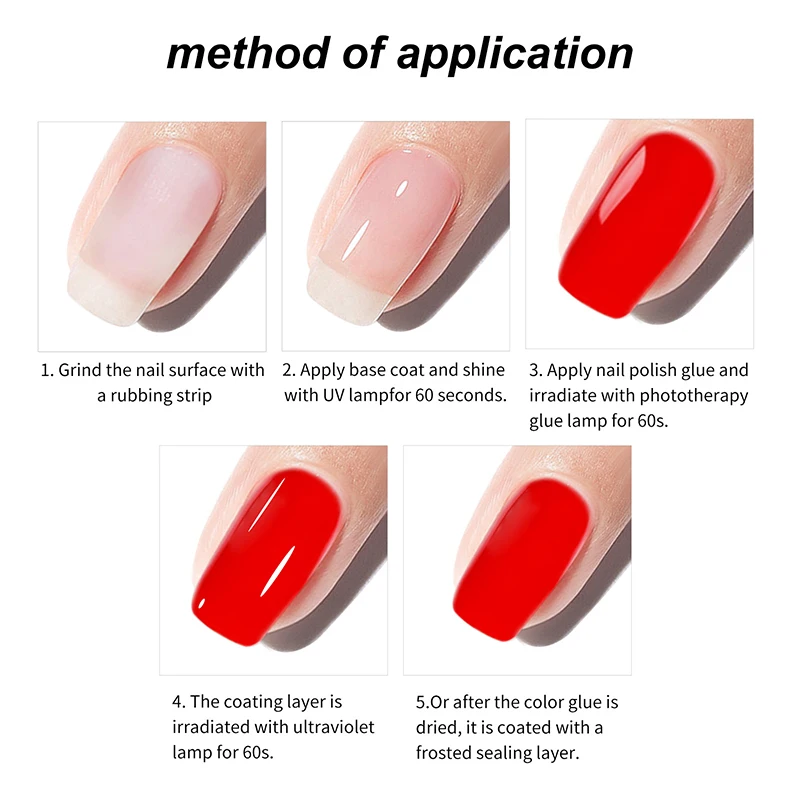 7.5ml No Wipe Top Base Coat Set per Nails Art Decoration Semi Permanent Soak Off LED UV Gel ad asciugatura rapida 2 pezzi di vernici per unghie