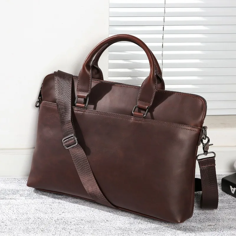 Fashion Men's Briefcase Business Commuter Laptop Bag For Men Handbags Large Capacity Laptop Bag Crossbody Bags Male Satchels