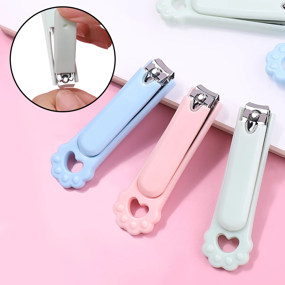 1Pcs/2Pcs Mini Creative Folding Nail Clippers Adult Home Use Single Pack Cartoon Nail Trimming Beauty Tool All Ages
