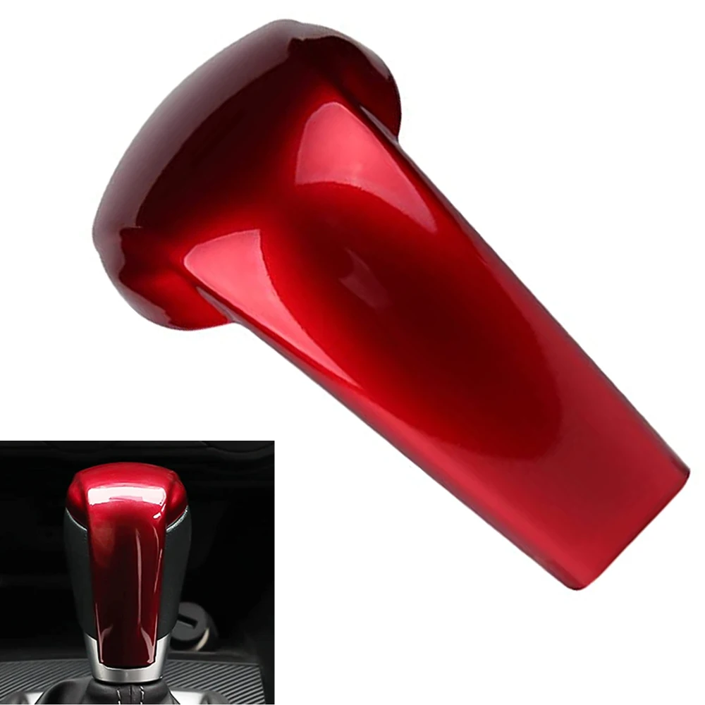 Car Interior Gear Head Lever Shift Knob Cover Gear Shift Handle Trim Cover for Mazda 2 3 6 CX-3 CX-5 CX-9 Car Trim Accessories