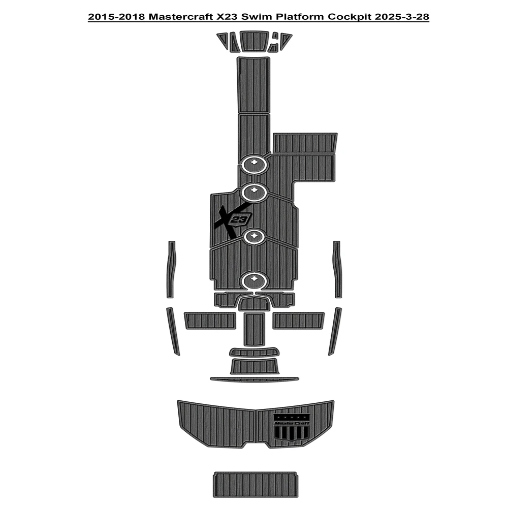 

2015-2018 Mastercraft X23 Платформа для плавания Кокпита Pad Лодка Пена EVA Искусственный тиковый коврик для палубы Напольный коврик SeaDek MarineMat Стиль Самоклеящийся