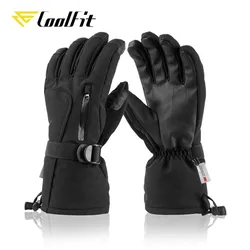 CoolFit Ski Gloves Waterproof Gloves with Touchscreen Function Snowboard Thermal Gloves Warm Snowmobile Snow Gloves Men Women