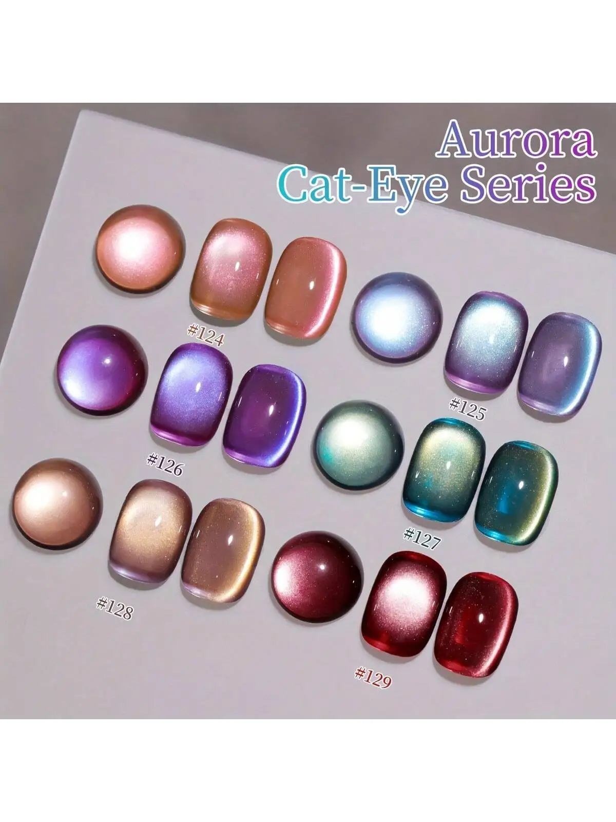 XEIJAYI 1pc Aurora Cat Eye Gel Nagellak Glitter Pailletten Nagellak Verwijderbare UV Polish Nail Art Geschikt voor Nail Art Design