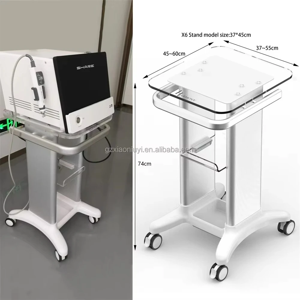 Multifunctional Laser Therapy Machine Stand Physiotherapy Equipment Trolley Cart Table Aesthetic Machine Trolley With 2 Drawers