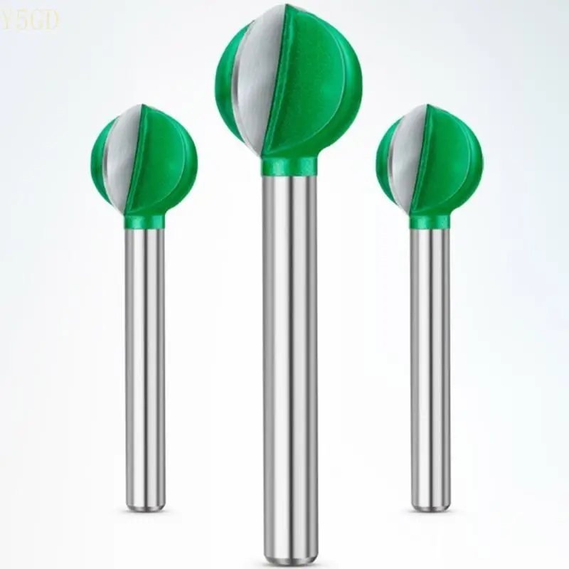 Y5GD 6 mm Bola vástago Bit Brouter Bit Bit End Mill Round Cove Box Solid Carbides Bit