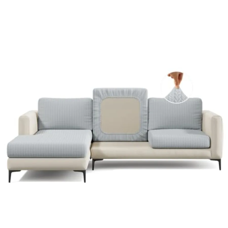 Magic Sofa Cover - Wheat Seat Couch Cover - Pet Proof, Easy Install, Stretchy Slipcover - Large