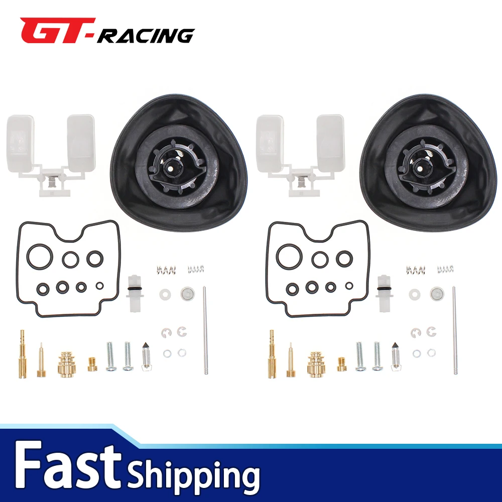 

Ремкомплект карбюратора 2X для Yamaha XVS1100 V-Star Drag Star 1100 1999-2007, набор для восстановления карбюратора, вакуумная диафрагма, прокладка