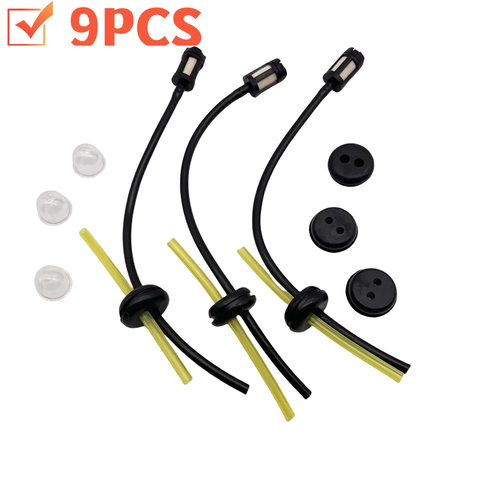 9PCS Strimmer Fuel Pipe Universal Grass Trimmer Fuel Line Fuel Filter Kit Fuel Hose For Irrigation Machine Accessories