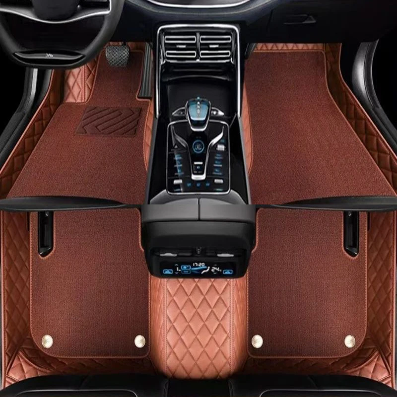 

3 row seats Custom Double Layer Car Floor Mats Fit for Kia Telluride 2020 2021 2022 2023 Auto Accessories Pads Car Foot Carpet