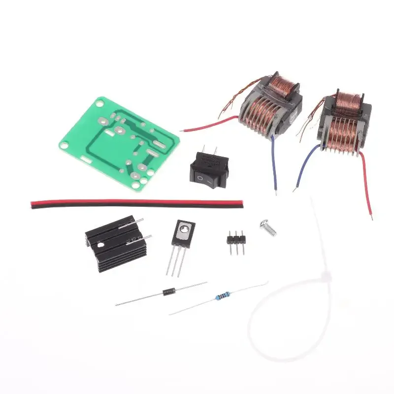 1 مجموعة U الأساسية محول جناح 15KV عالية التردد تيار مستمر الجهد العالي قوس الإشعال مولد العاكس دفعة تصعيد 18650 لتقوم بها بنفسك عدة