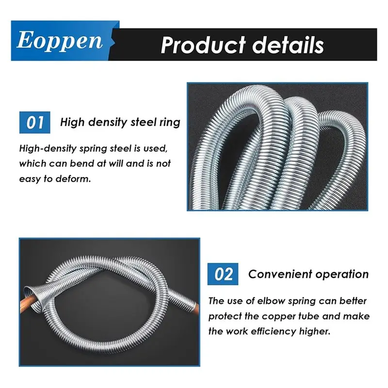 A93E-7Pcs Tube Bender Set For Copper, Brass, Aluminum & Thin Steel Tubes, Sizes 1/4 To 7/8 Inch
