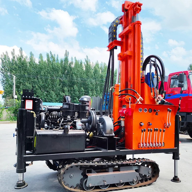 آلة الحفر الزراعية الدوارة الهيدروليكية المخصصة 200 متر جهاز حفر آبار المياه للري عامل جهاز حفر آبار المياه