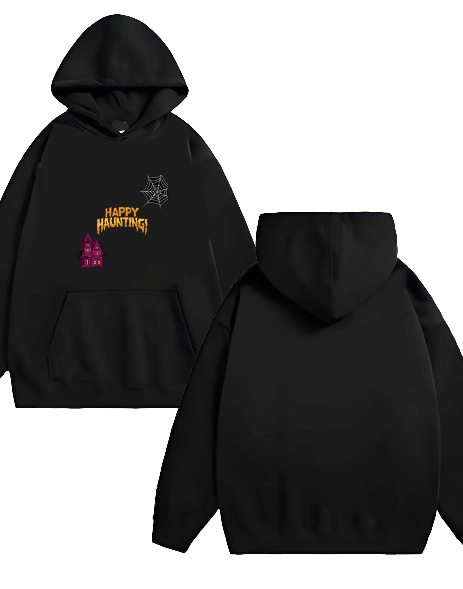 A última moda estilo casual solto 330G moletom com capuz resistente em 2025 com estampas em estilo Halloween