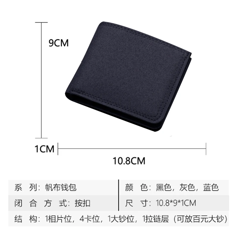 Batmaned Men Square Nylon Wallet Anime Character Card Holder The Dark Knight Cartoon Portable Multi Function Money Clip Gifts view 2