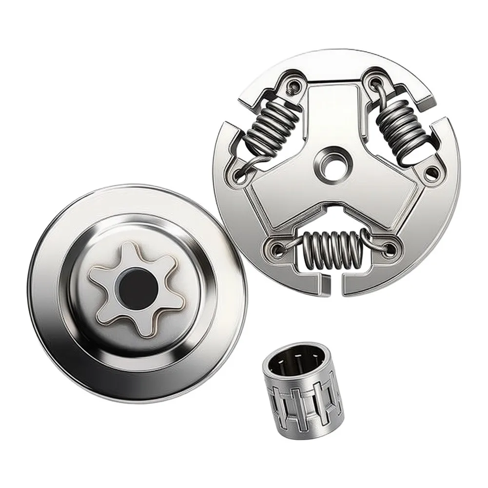 For Echo CS370F CS400F Clutch Drum Assembly Kit 3/8LP Pitch 6 Tooth Sprocket Drum with Clutch and Needle Bearing