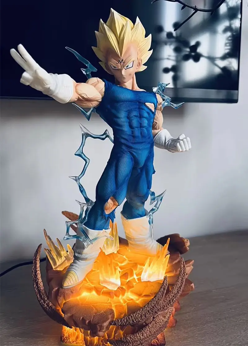 

Модель Vegeta со светом 32 см Dragon Ball Z Фигурка DBZ Majin Vegeta Фигурка Аниме GK Статуя Кукла Орнамент Игрушки Детский Подарок