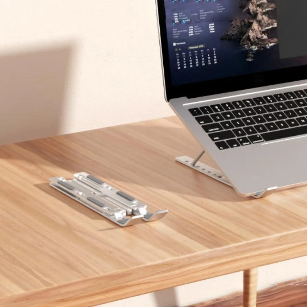 

Adjustable Laptop Holder Stand Portable Lifting Laptop Cooling Bracket Aluminum Alloy Non-slip Notebook Support Base