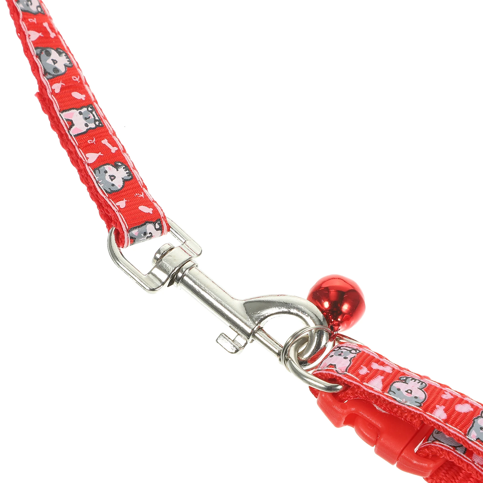 

Dog Collar Traction Rope Nickel Plated Clip Leash Obedience Recall Training Belt Polyester Long