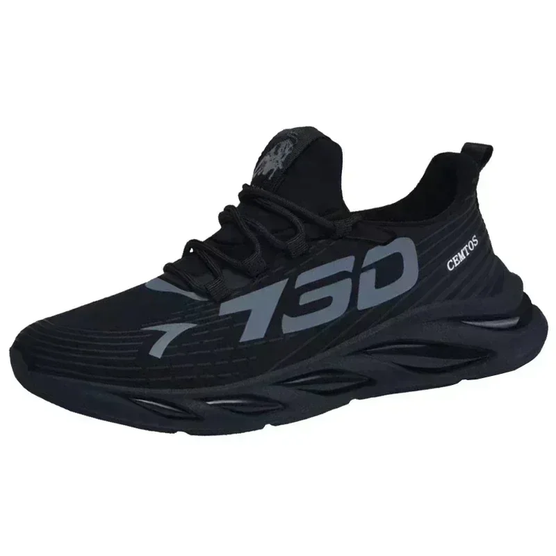 New Summer Mens Breathable Mesh Running Shoes Lightweight Trendy Sports Sneakers for Daily Workout Outdoor Walking view 4