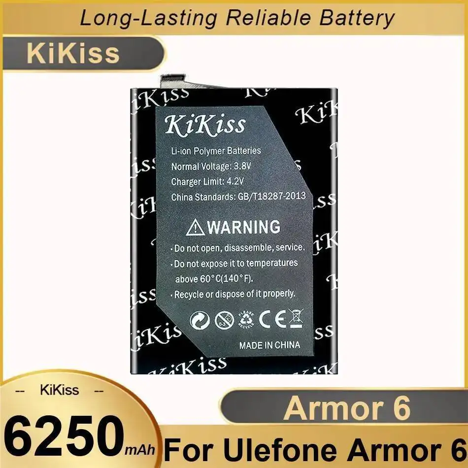 

Durable Mobile Phone Battery 6250Mah For Ulefone Armor 6