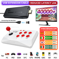 VILCORN M8 Game Stick 4K Arcade Video Game Console for MAME PS1 9 Emulator with Double Arcade Joysitck 41000 Games Retro Machine