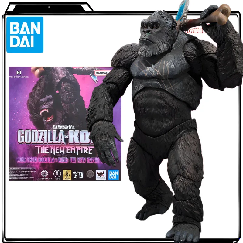 

BANDAI Original S.H.MonsterArts (2024) Kong FROM аниме фигурки игрушки для мальчиков Рождественский подарок Коллекционная модель украшения