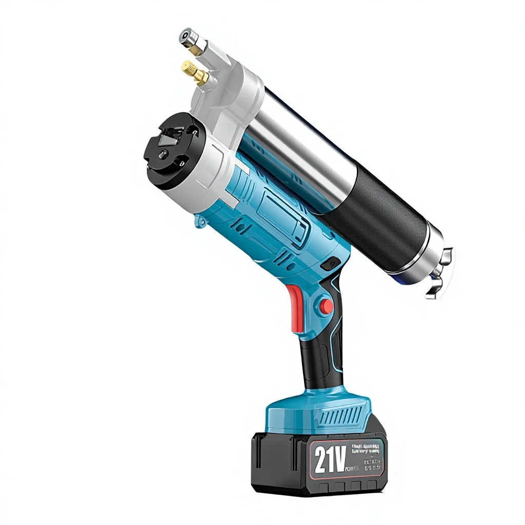 Cross-border Hot New Electric Grease Gun Stainless Steel Lithium Battery Charging High Pressure Butter Artifact 1-Year Warranty