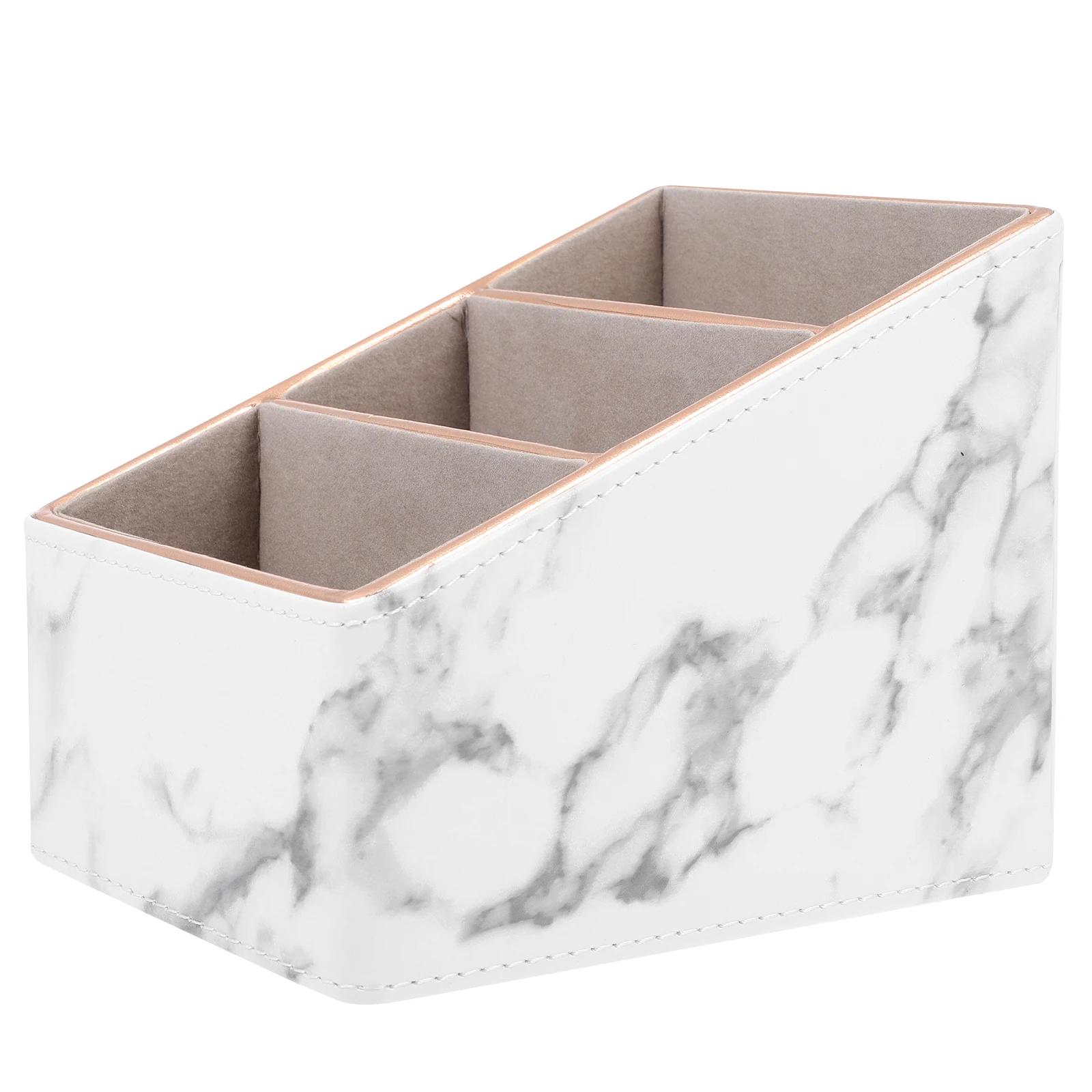 

Multifunctional Table Storage Box With Multi Grid Trapezoid Design For Office Home Bedroom Organize Small Items Keys Cosmetics