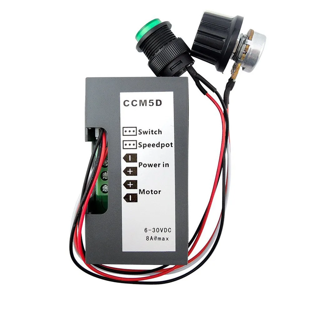 DC Motor Speed Controller Digital LED Display PWM Control Switch Adjustable Duty Cycle 6V 12V 24V