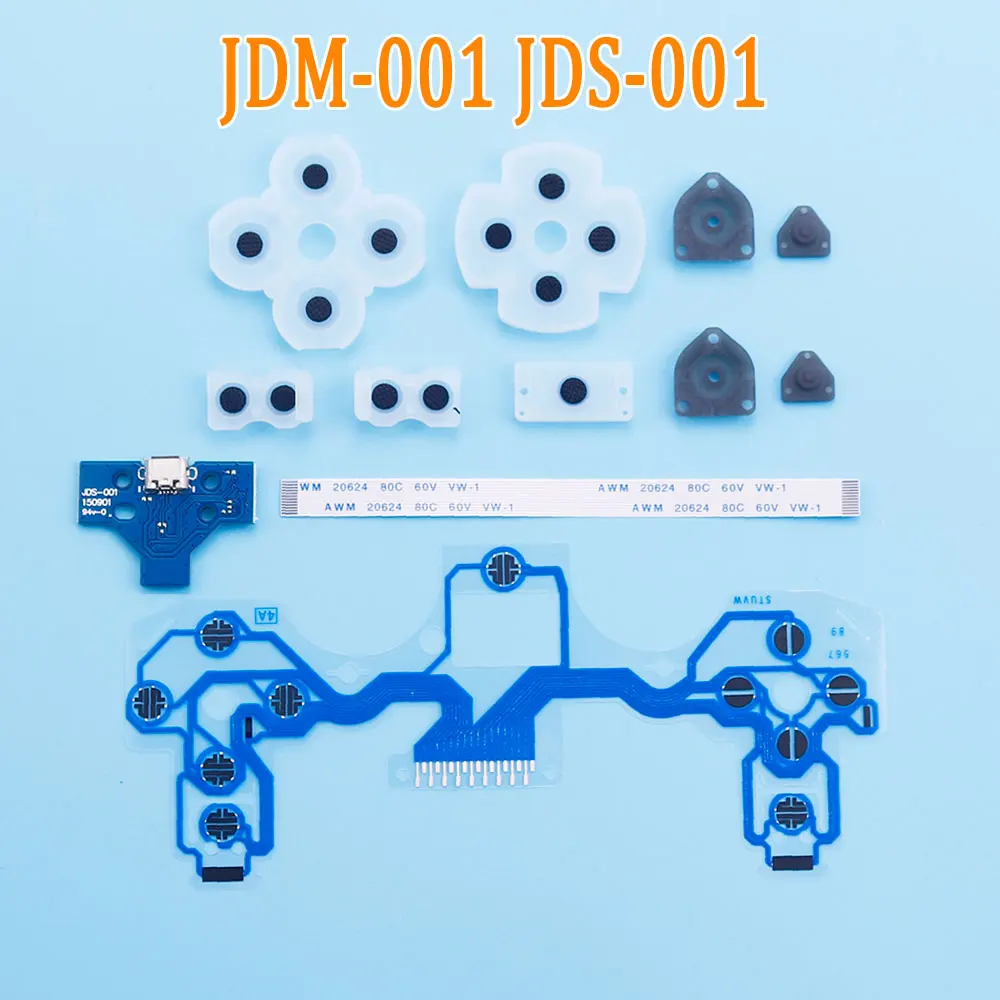 1 Set JDS-001 011 030 040 055 USB Charging Port Board Conductive Film Conductive Adhesive For PS4 Pro Slim Controller Repair