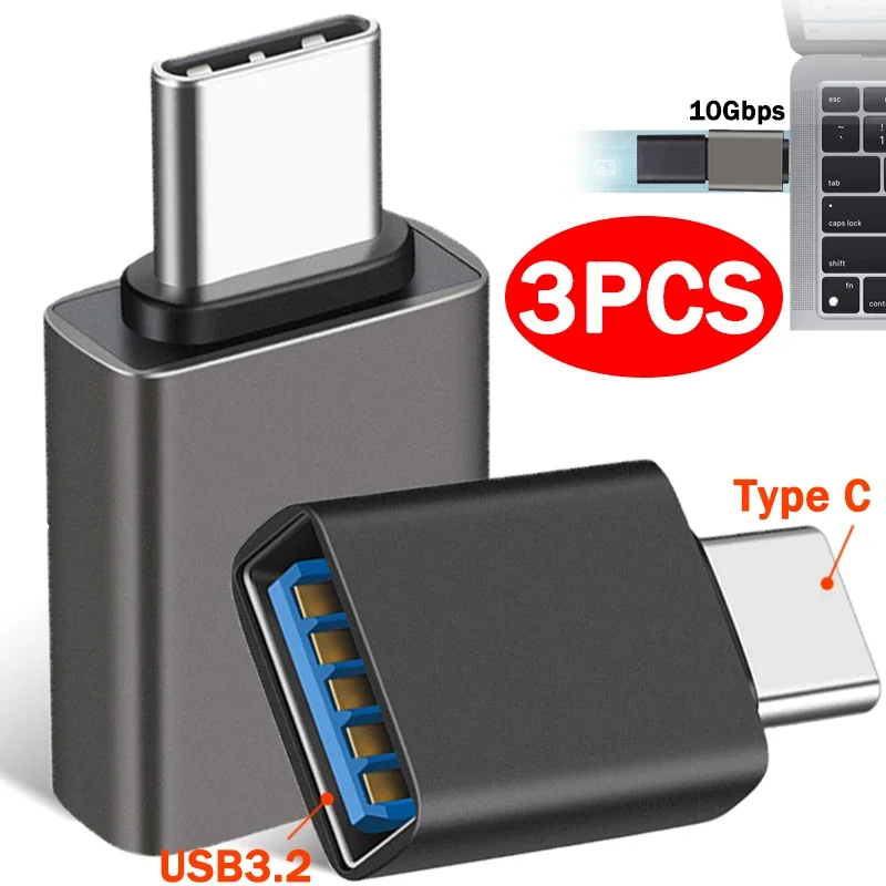 OTG Type-C Male To USB 3.2 Female Mobile Phone Adapters for Cellphone USB Flash Disk Mouse Keyboard Fast Transmission Converters