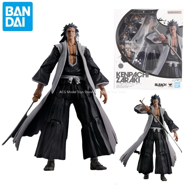 

In Stock Original Bandai S.H.Figuarts SHF BLEACH Thousand-Year Blood War KENPACHI ZARAKI Anime Model Kit Finished Toy Gifts