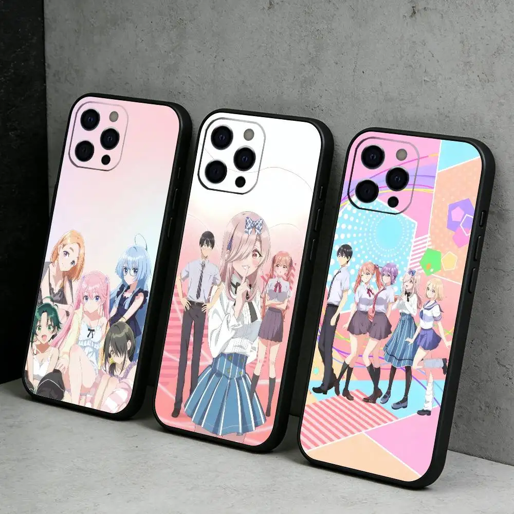 

Anime A Couple of C-CuckooS Series Phone Case For iPhone17,16,15,14,13,12 Plus,Max Soft Silicone Black Cover